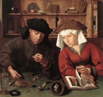 Quentin Massys : The Moneylender and his Wife